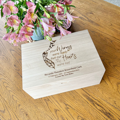 Your Wings Were Ready Memory Keepsake Box