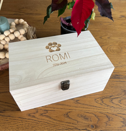 Animal Memorial Keepsake box - The Dolce