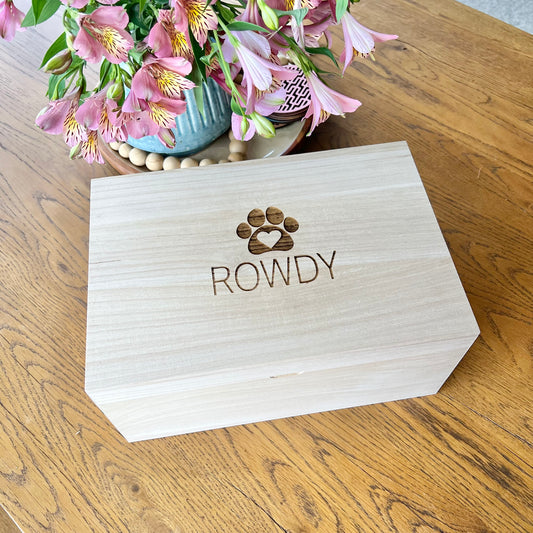 Animal Memorial Keepsake box - The Dolce