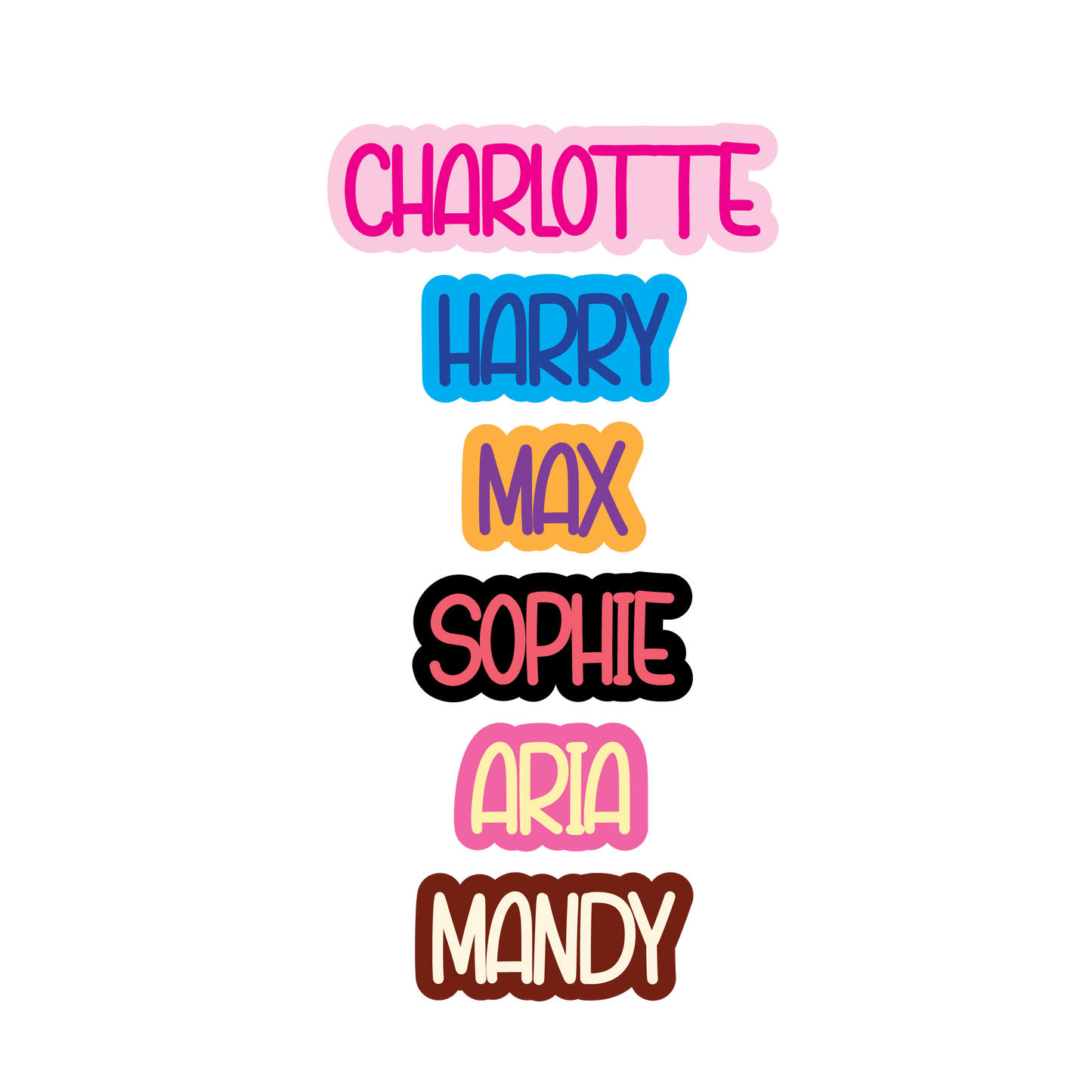 The Aria - Personalised School Bag Tag