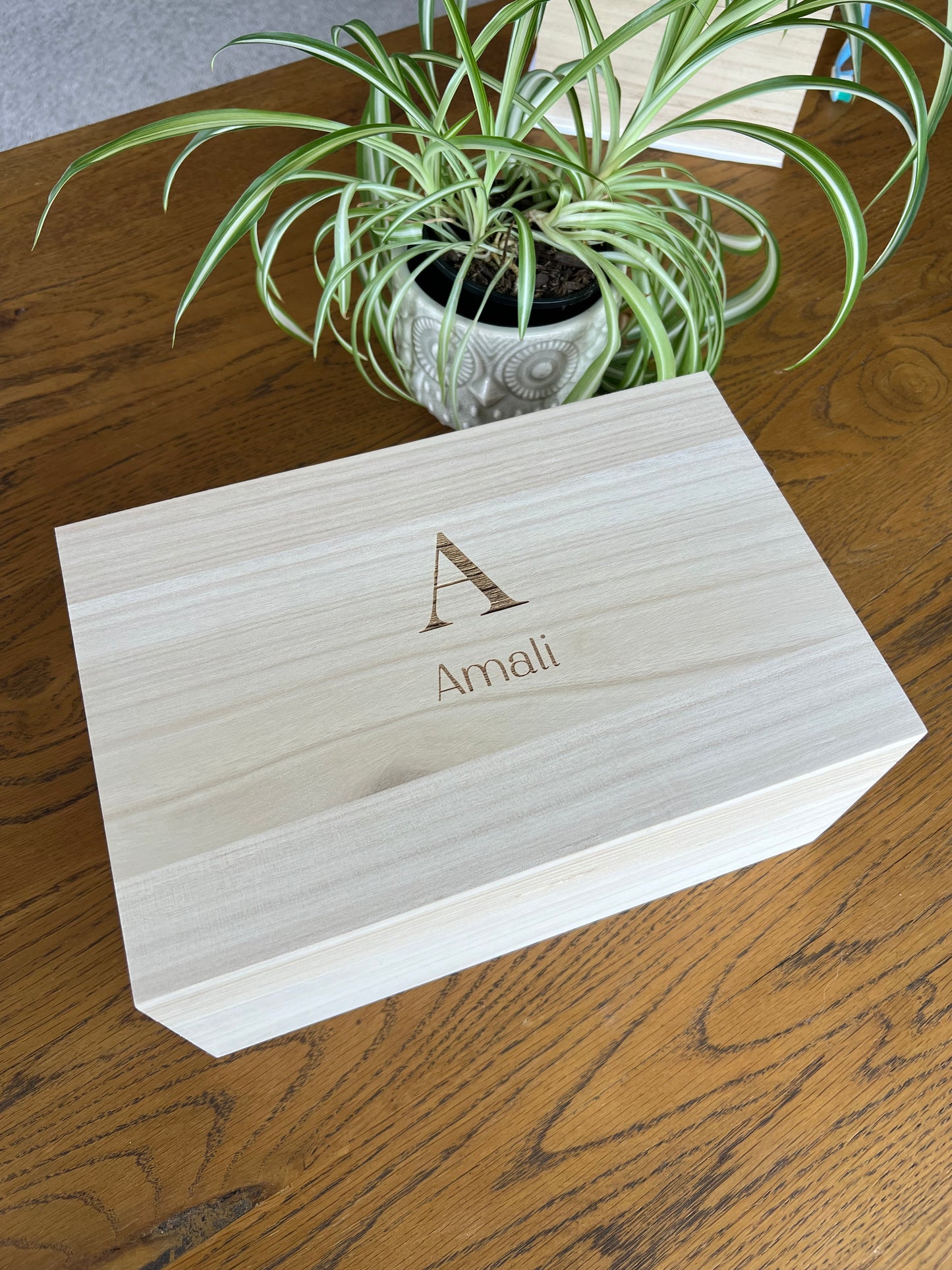 The Mitchell birth details keepsake box