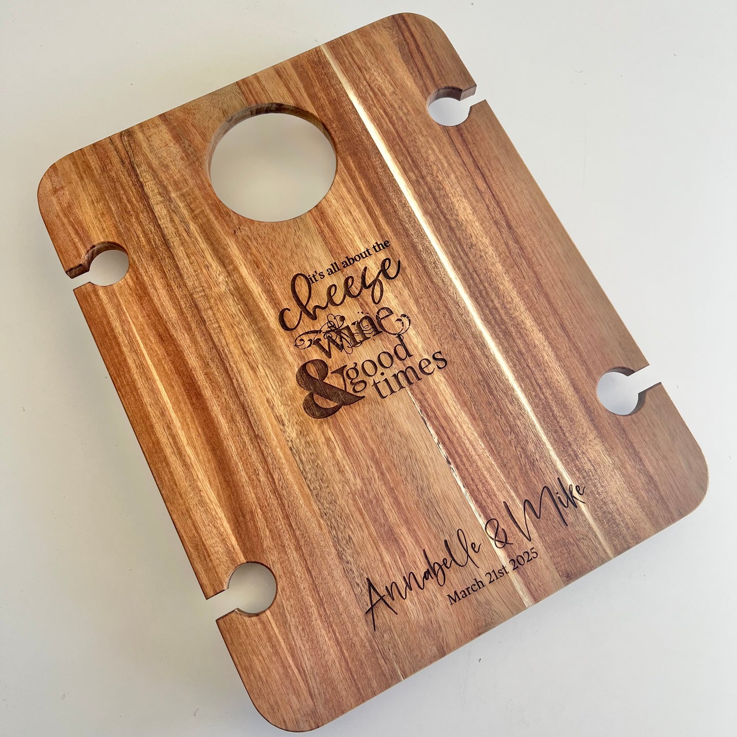 All About Cheese Wine & Cheese Picnic Table
