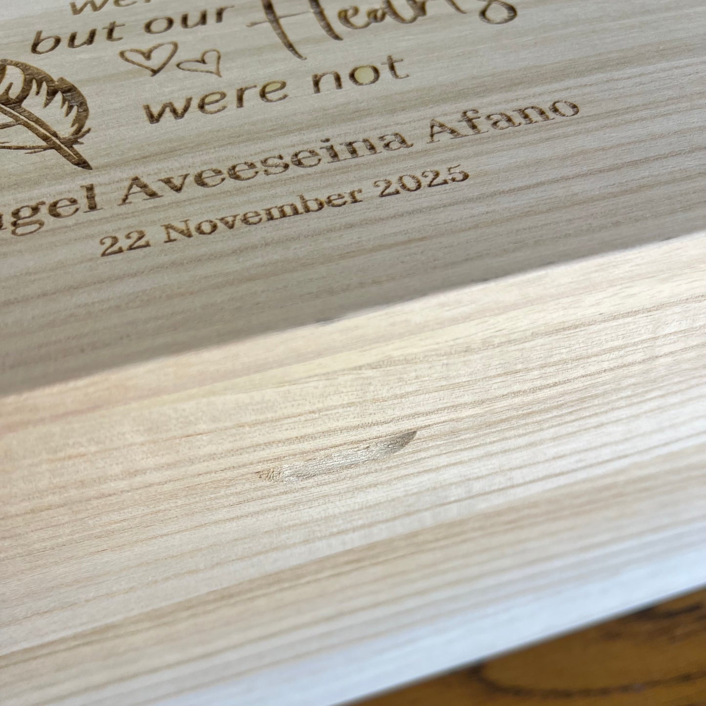 Your Wings Were Ready Memory Keepsake Box