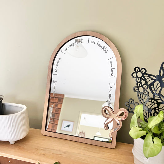 Affirmation Mirror – Bow