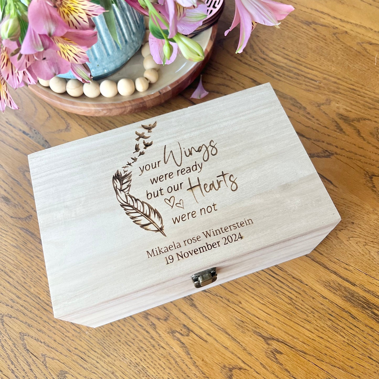 Your Wings Were Ready Memory Keepsake Box