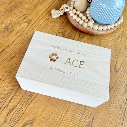 Animal Memorial Keepsake box - The Tyler