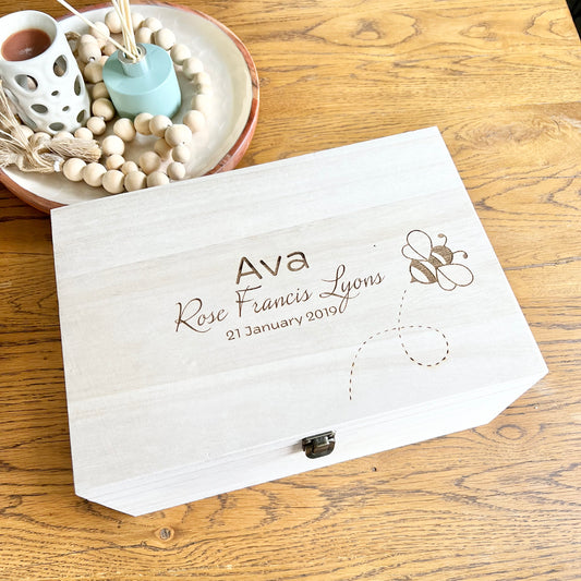 Custom designed keepsake box