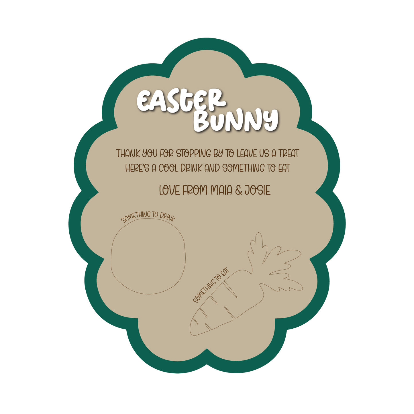 Easter Treat Tray - Oval Scalloped