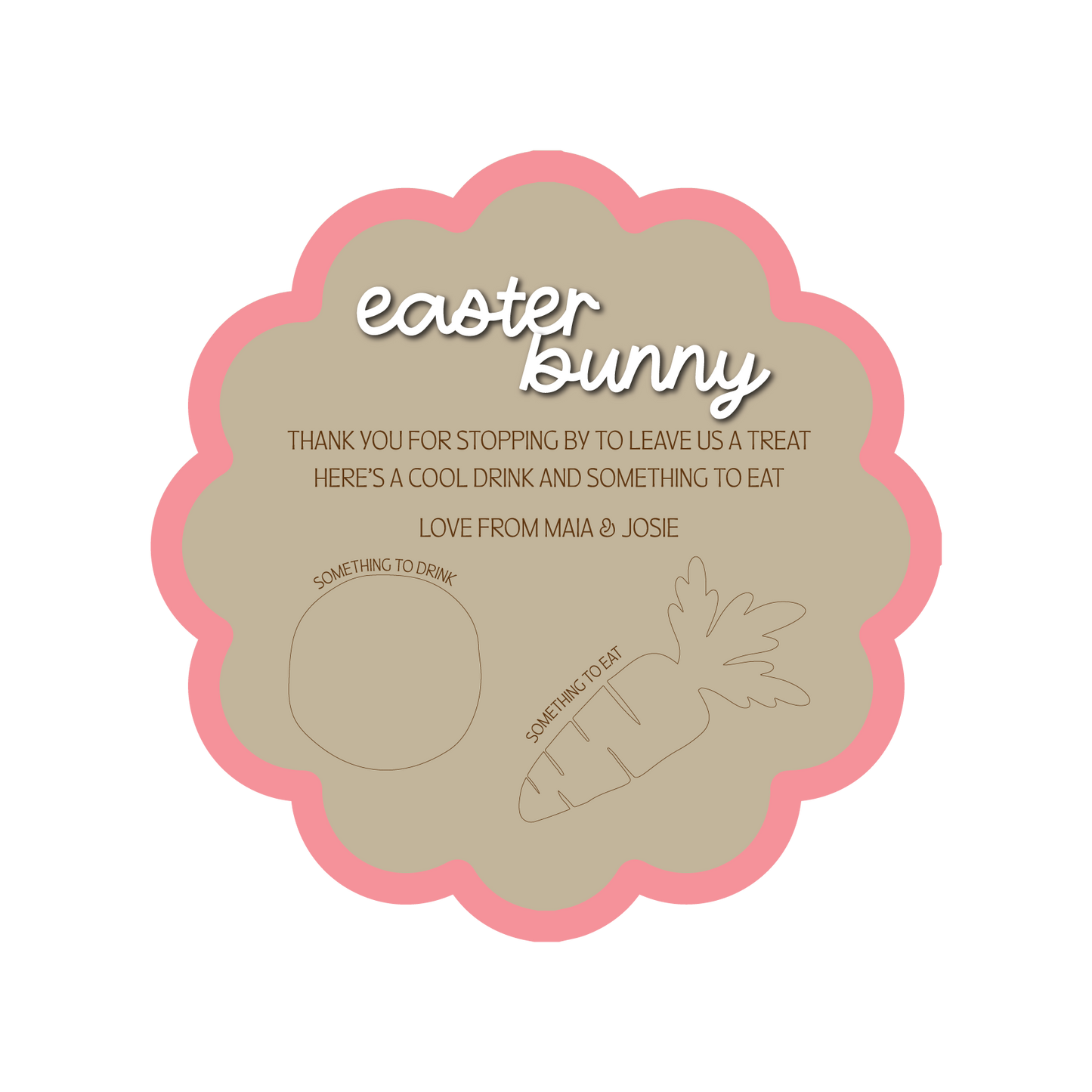 Easter Treat Tray - Round Scalloped