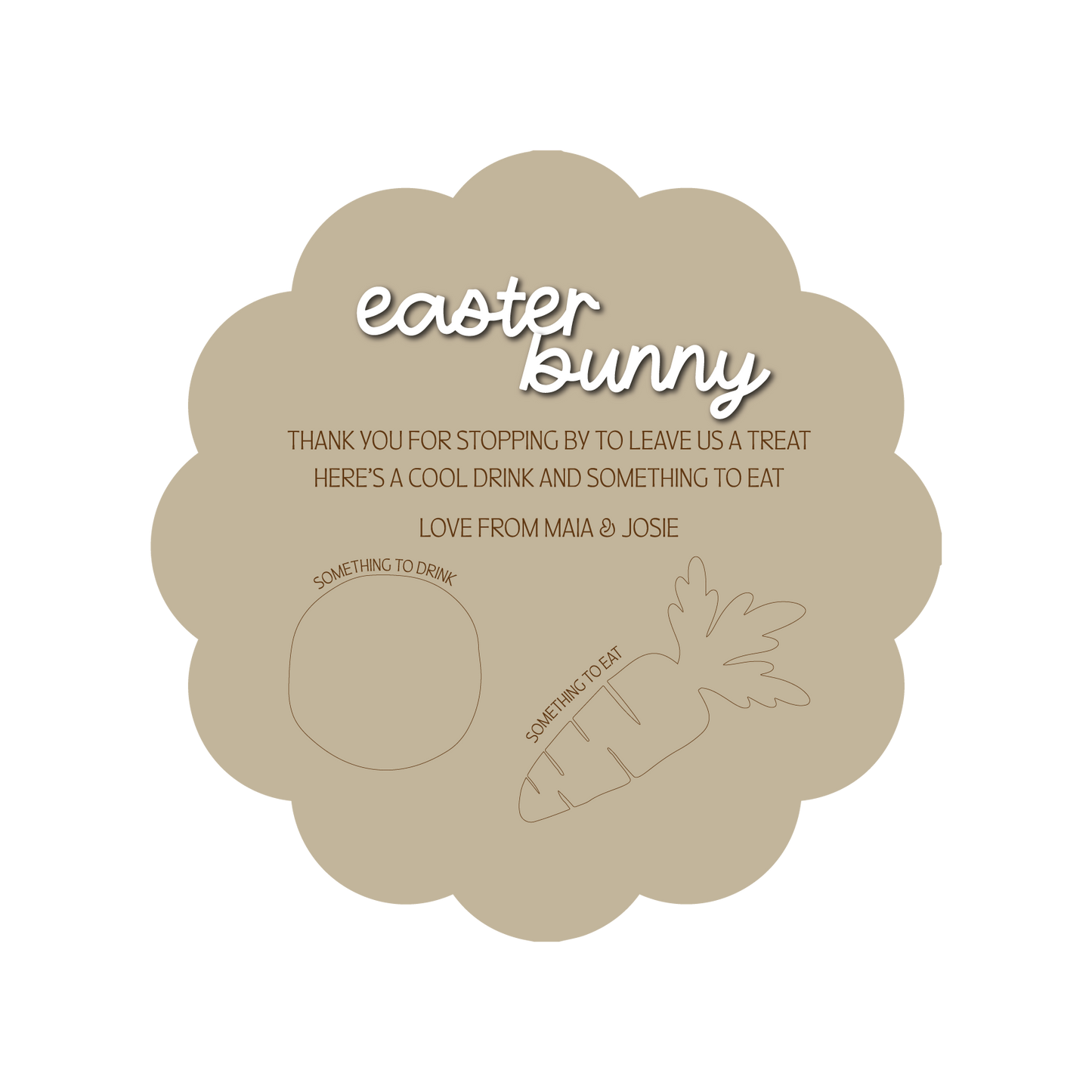 Easter Treat Tray - Round Scalloped