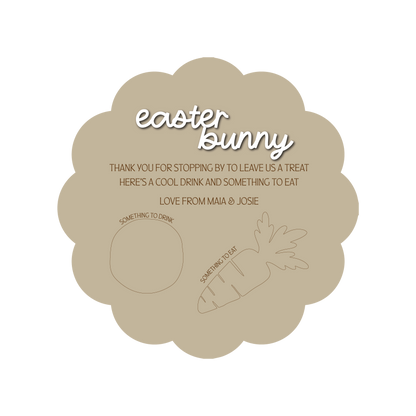 Easter Treat Tray - Round Scalloped