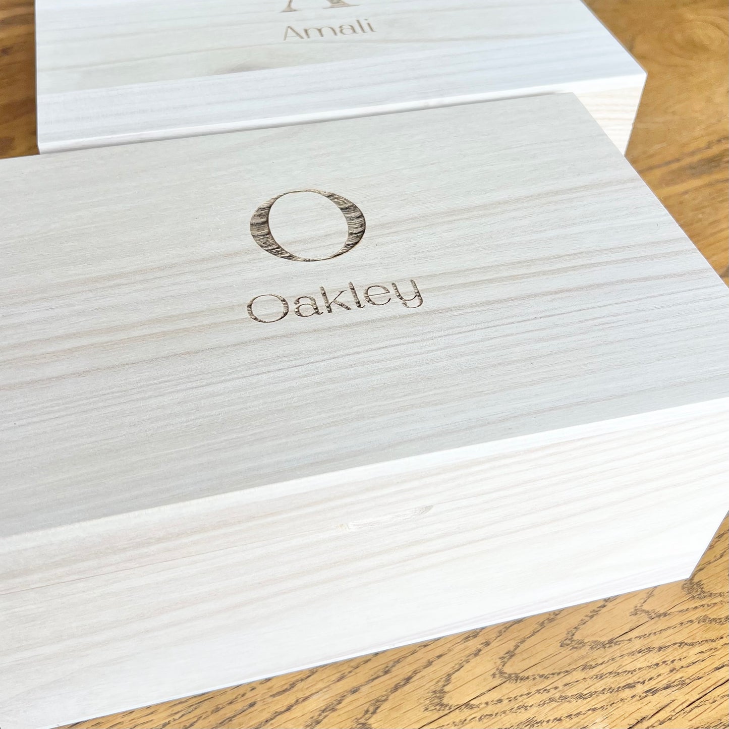 The Mitchell birth details keepsake box