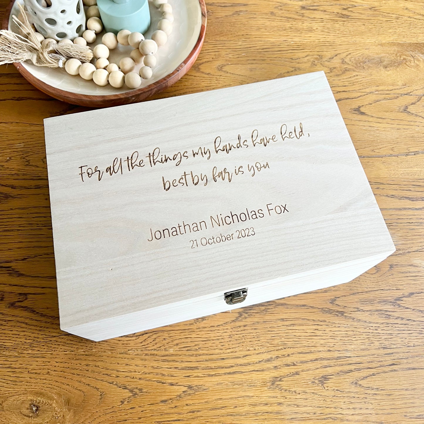 For all the things my hands have held keepsake box - Hello Sunday Ltd