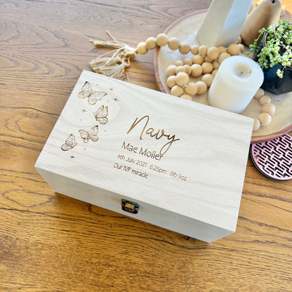 The Sophia birth details keepsake box