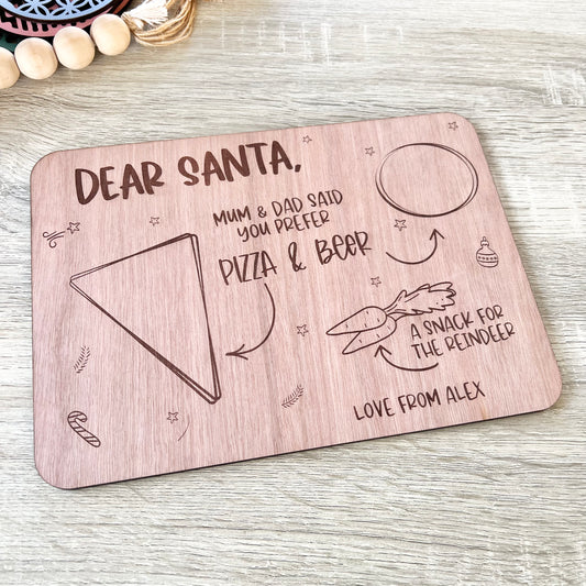 Santa treat tray ‘24 - pizza beer