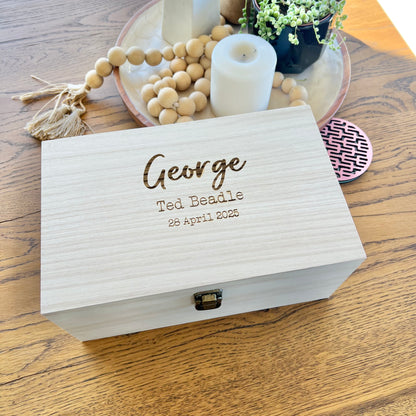 The Tovi birth details keepsake box - Hello Sunday Ltd