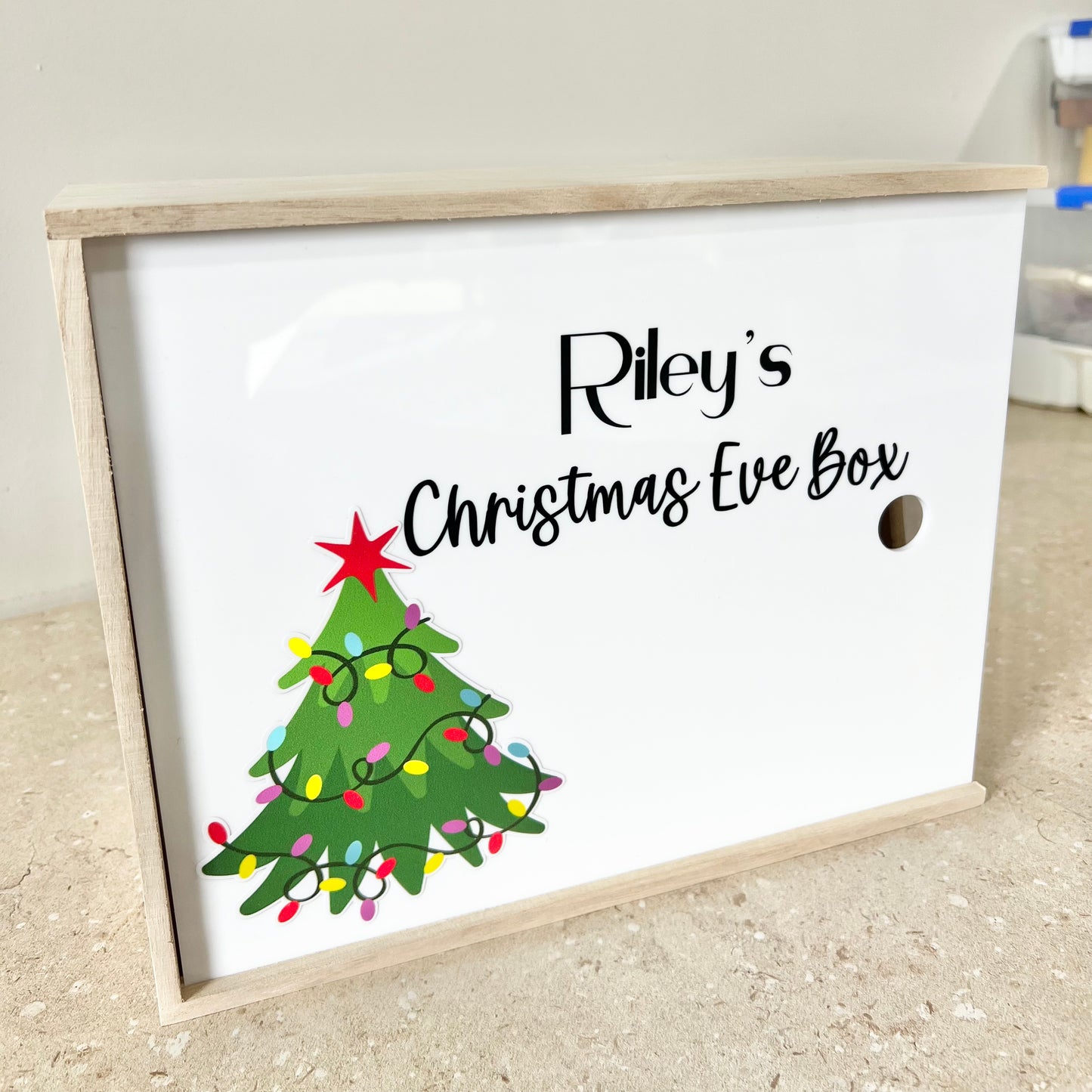 Tree Printed Christmas Eve Box