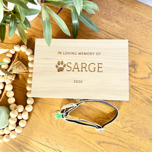 Animal Memorial Keepsake box - The Tyler
