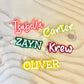 Name Bag tags