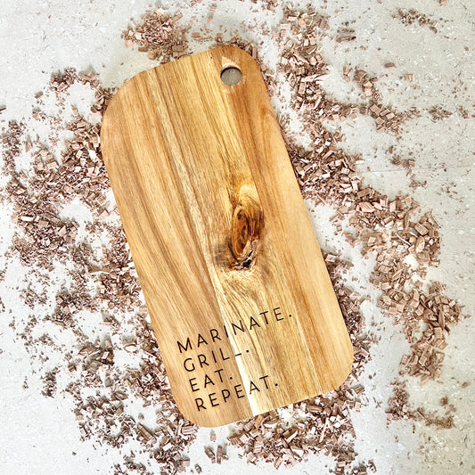 Marinate. Grill. Board