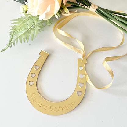 Acrylic Engraved horseshoe