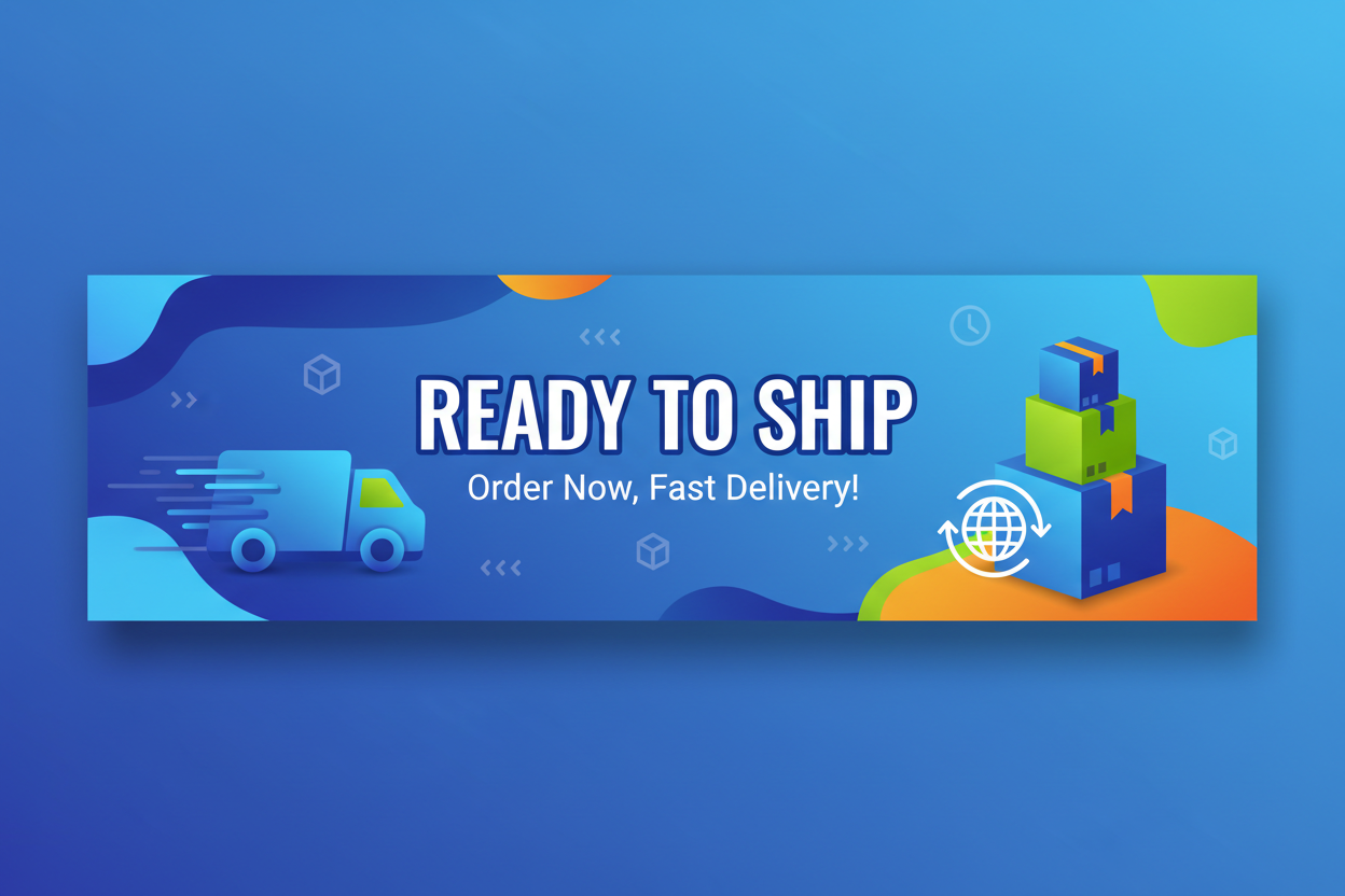 ready to ship banner
