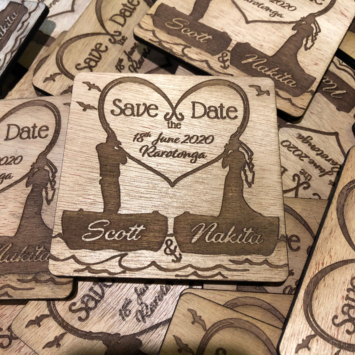 Save the dates, custom designed - Younique Collective