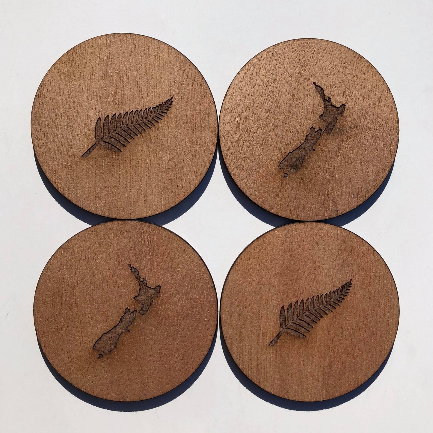 New Zealand Fern coasters - Younique Collective
