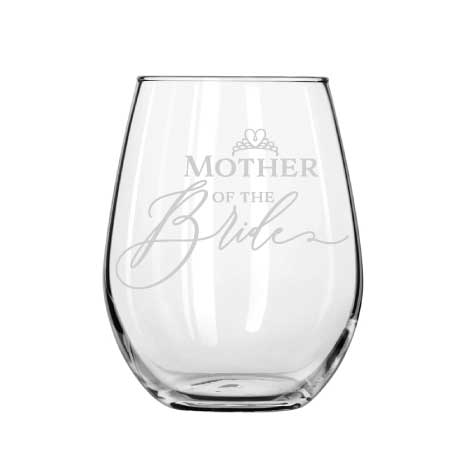 Mother of the Bride wine glass - Younique Collective