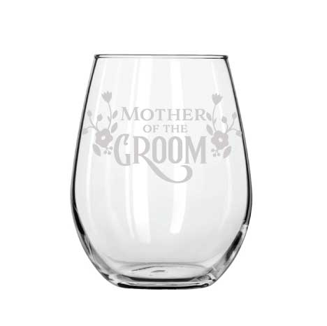 Mother of the Groom wine glass - Younique Collective