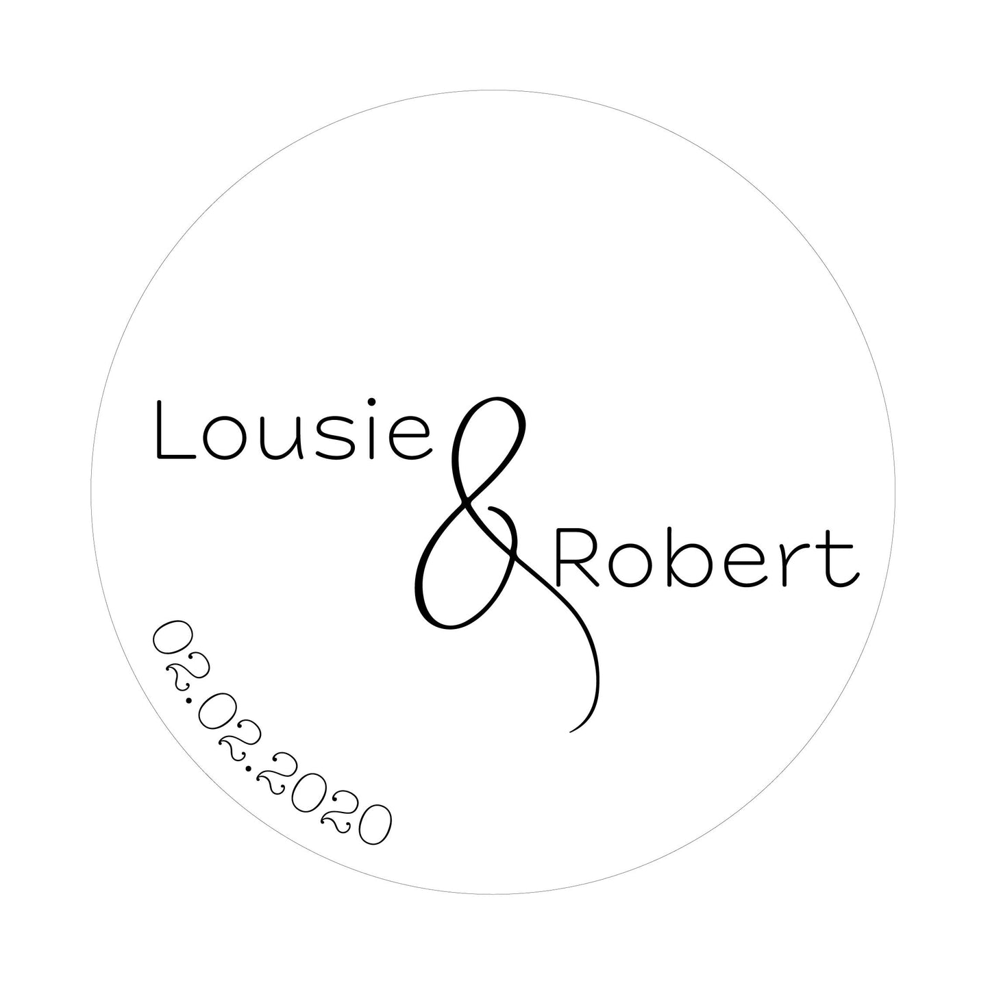 Couples ring box - Names