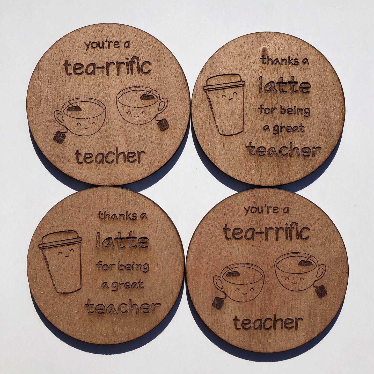 Teacher gift coasters - Younique Collective