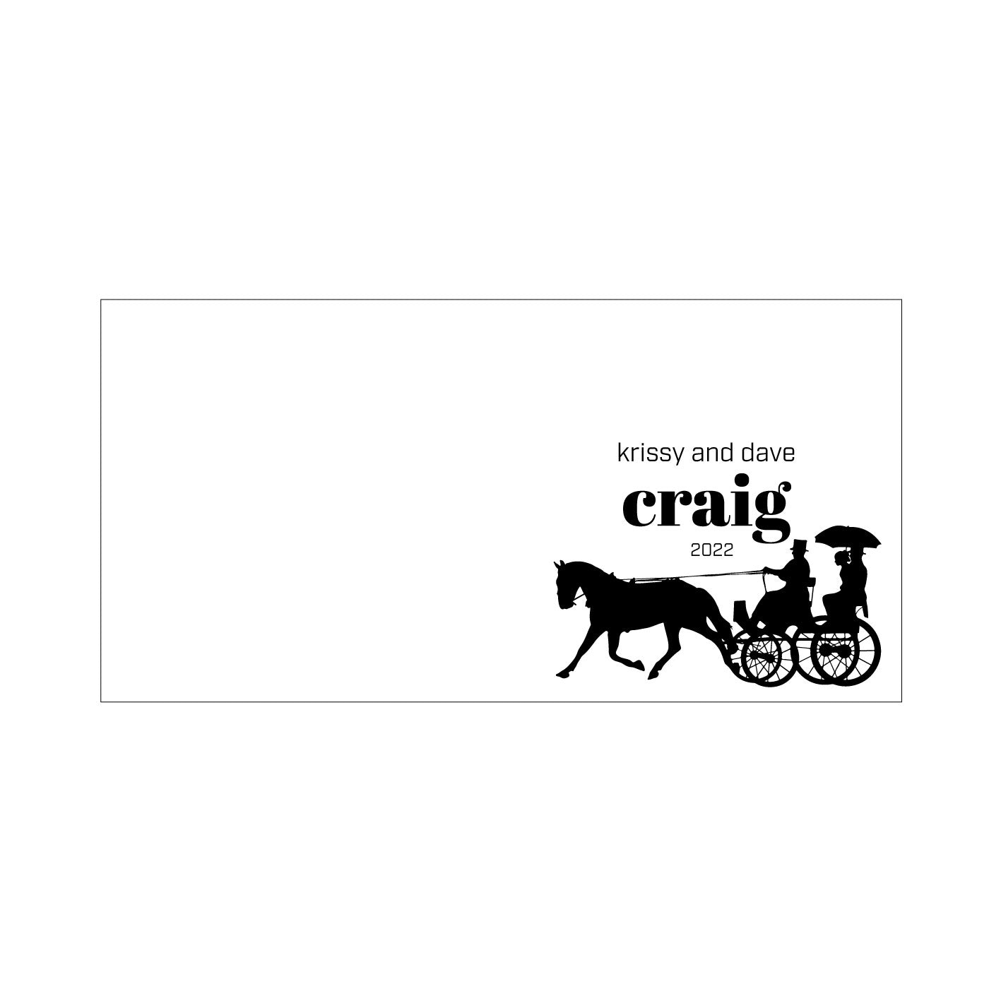 Horse and Carriage board