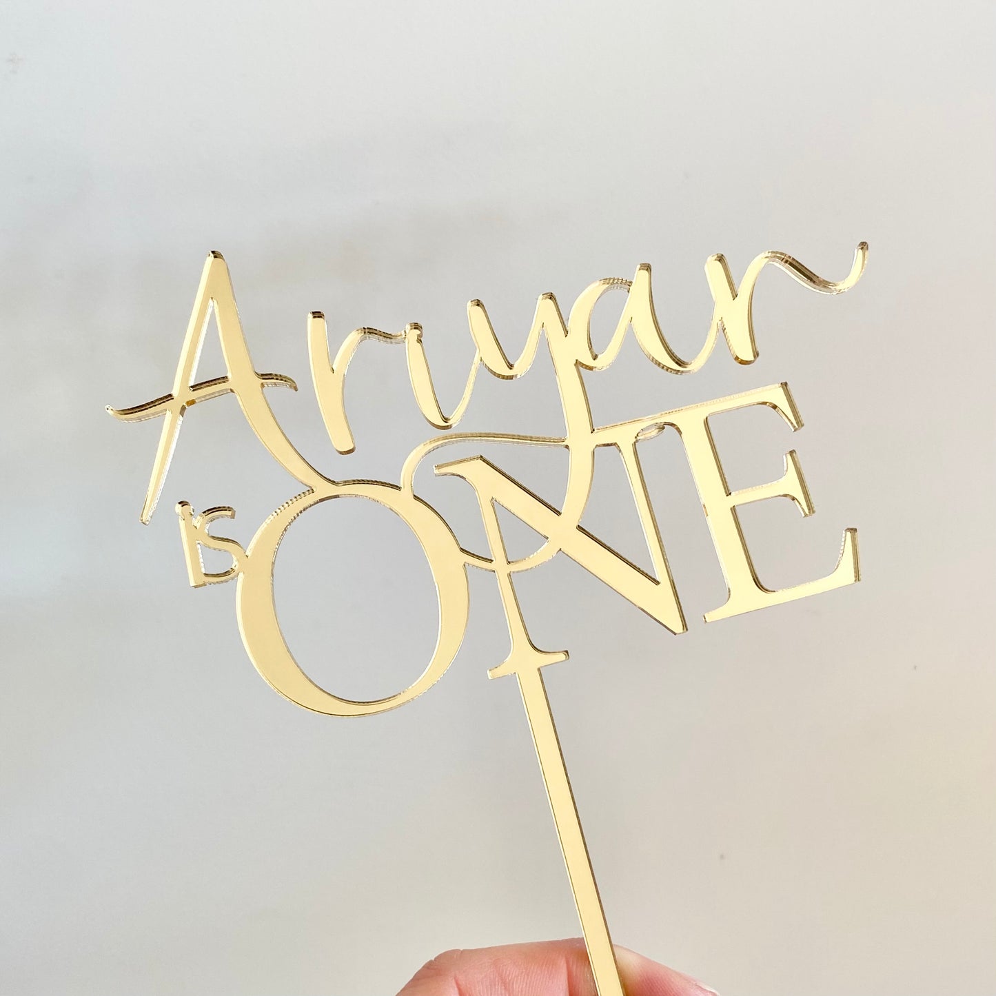 One cake topper