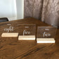Clear Acrylic Table Number - Rectangle - Younique Collective