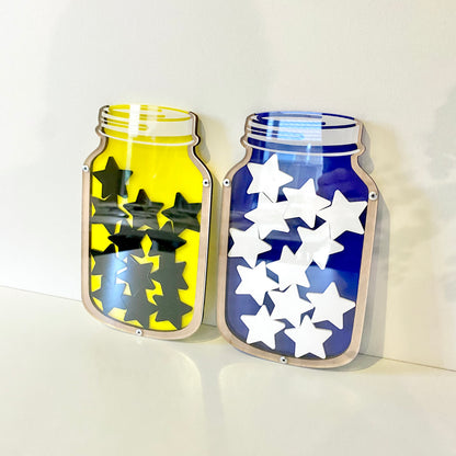 Reward jars in acrylic