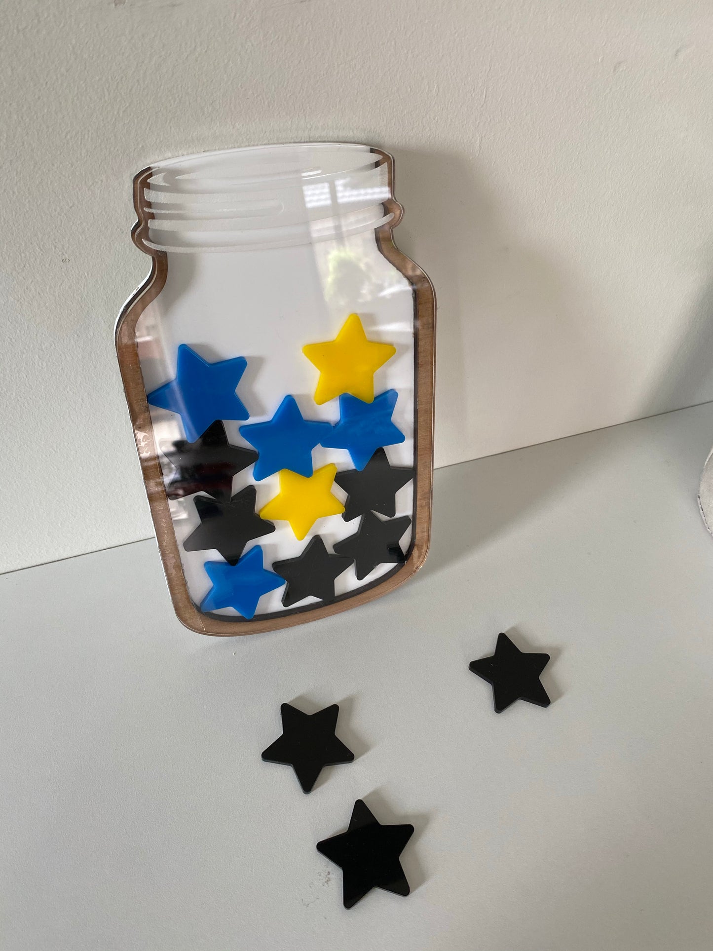 Reward jars in acrylic