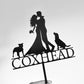 Silhouette surname topper