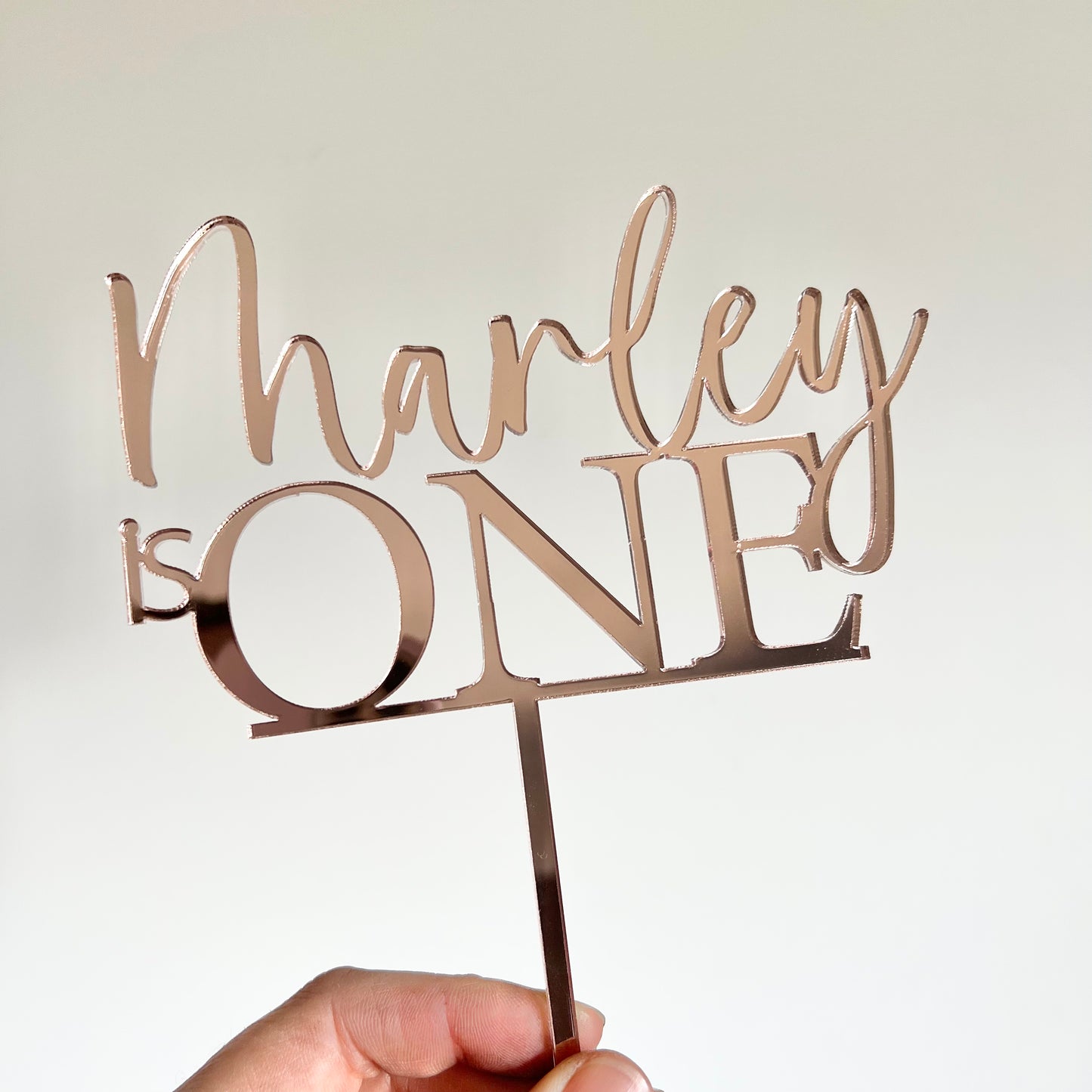 One cake topper