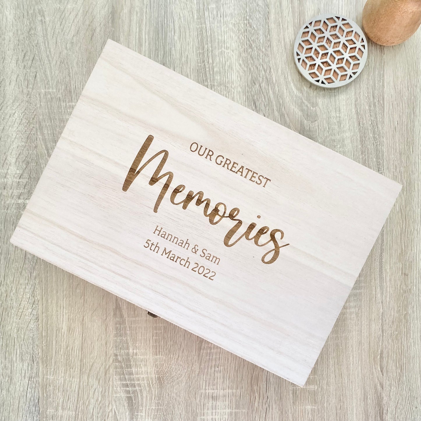 Our greatest memories keepsake box