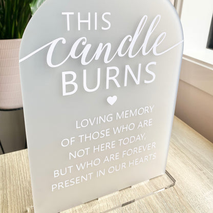 This candle burns