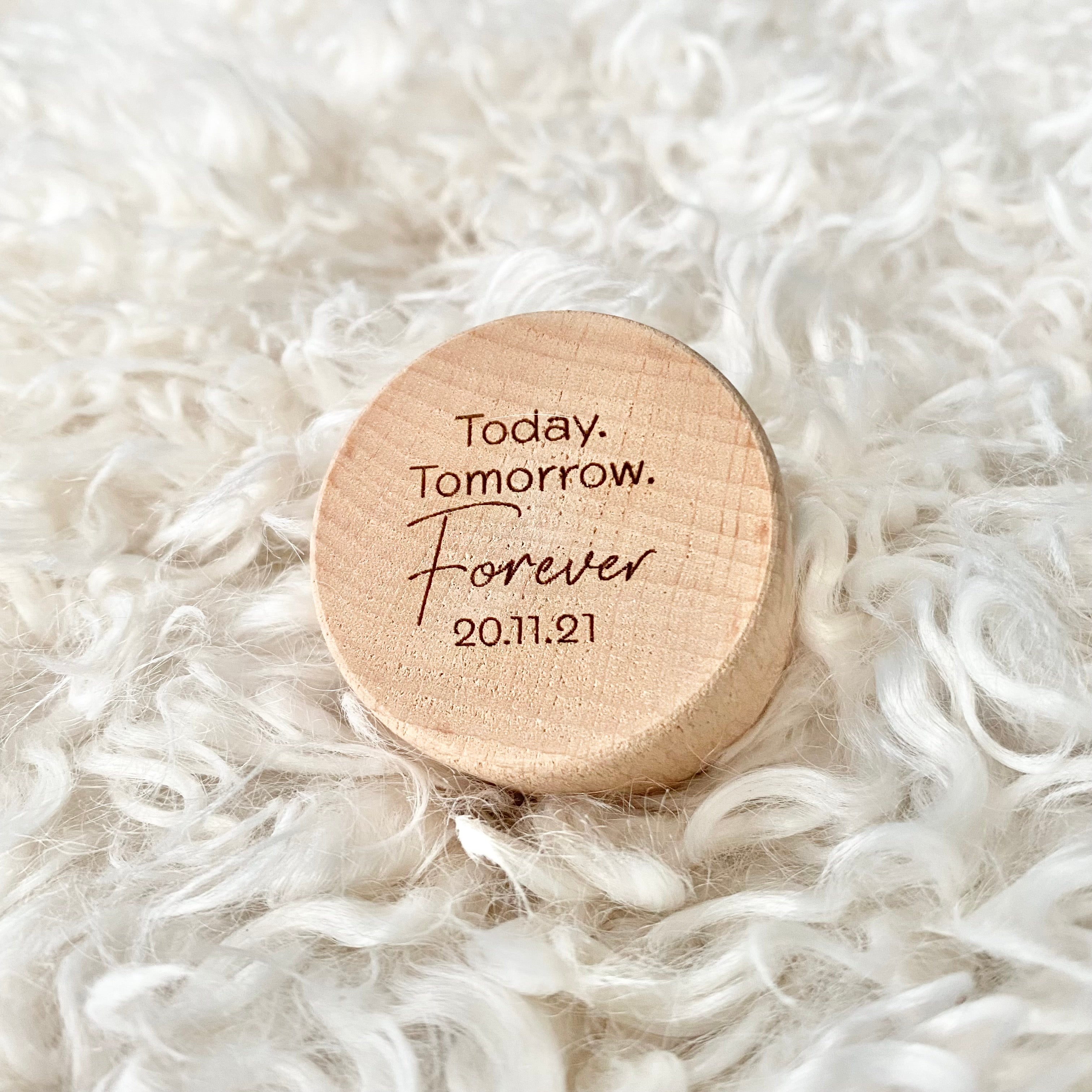 Today Tomorrow Forever ring box – Hello Sunday Ltd