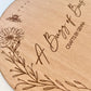 Wooden engraved flat lays 200mm