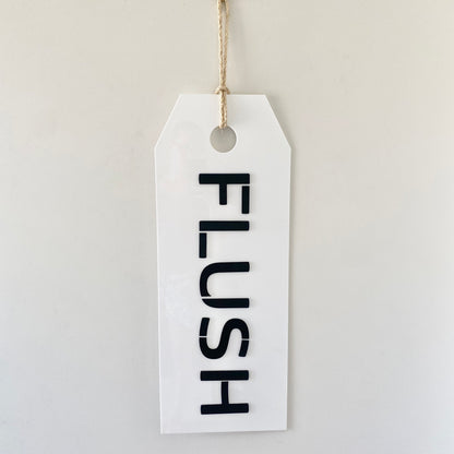 Flush swing tag