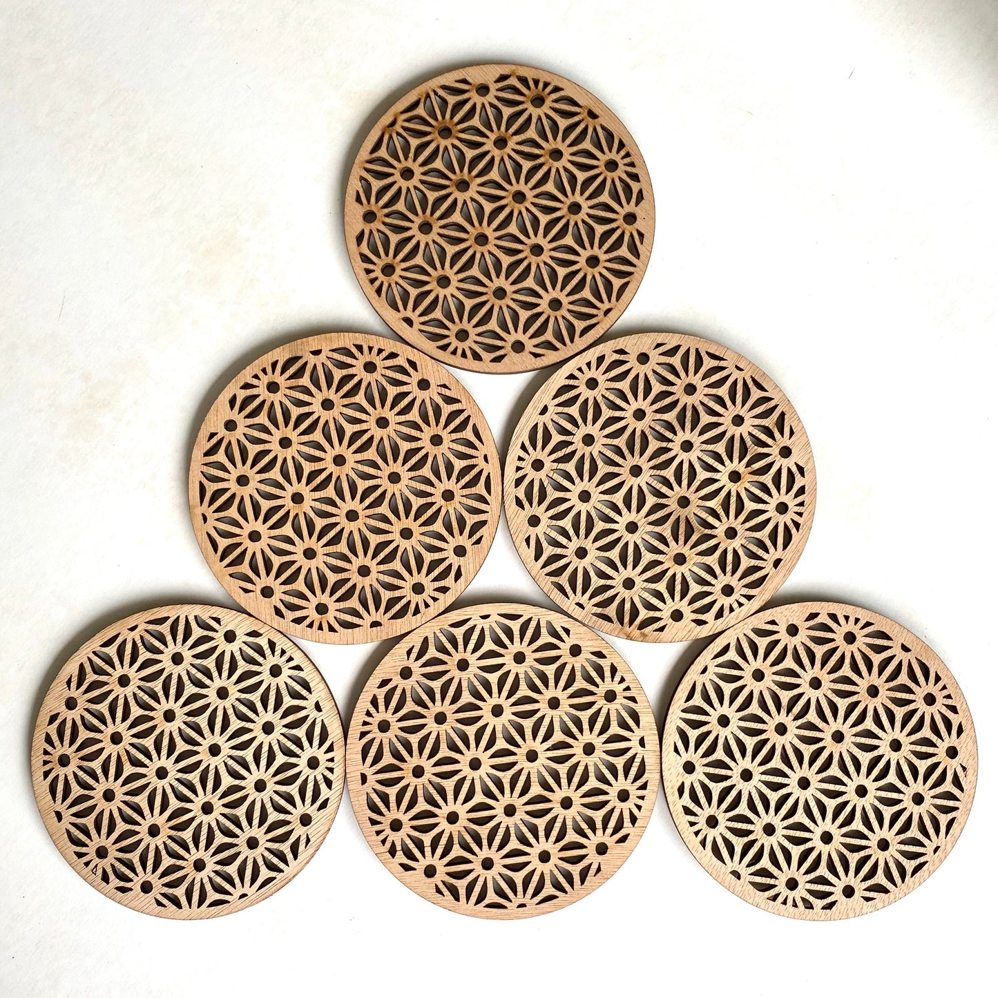 Geometric coasters - flower - Younique Collective