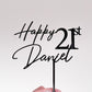 Happy 21st topper