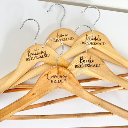 Named Bridal Coat Hangers