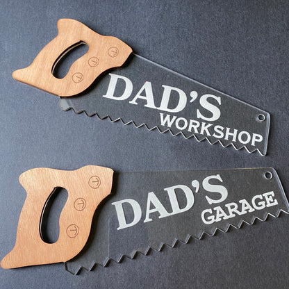 Dad’s garage/shed/workshop saw sign - Younique Collective