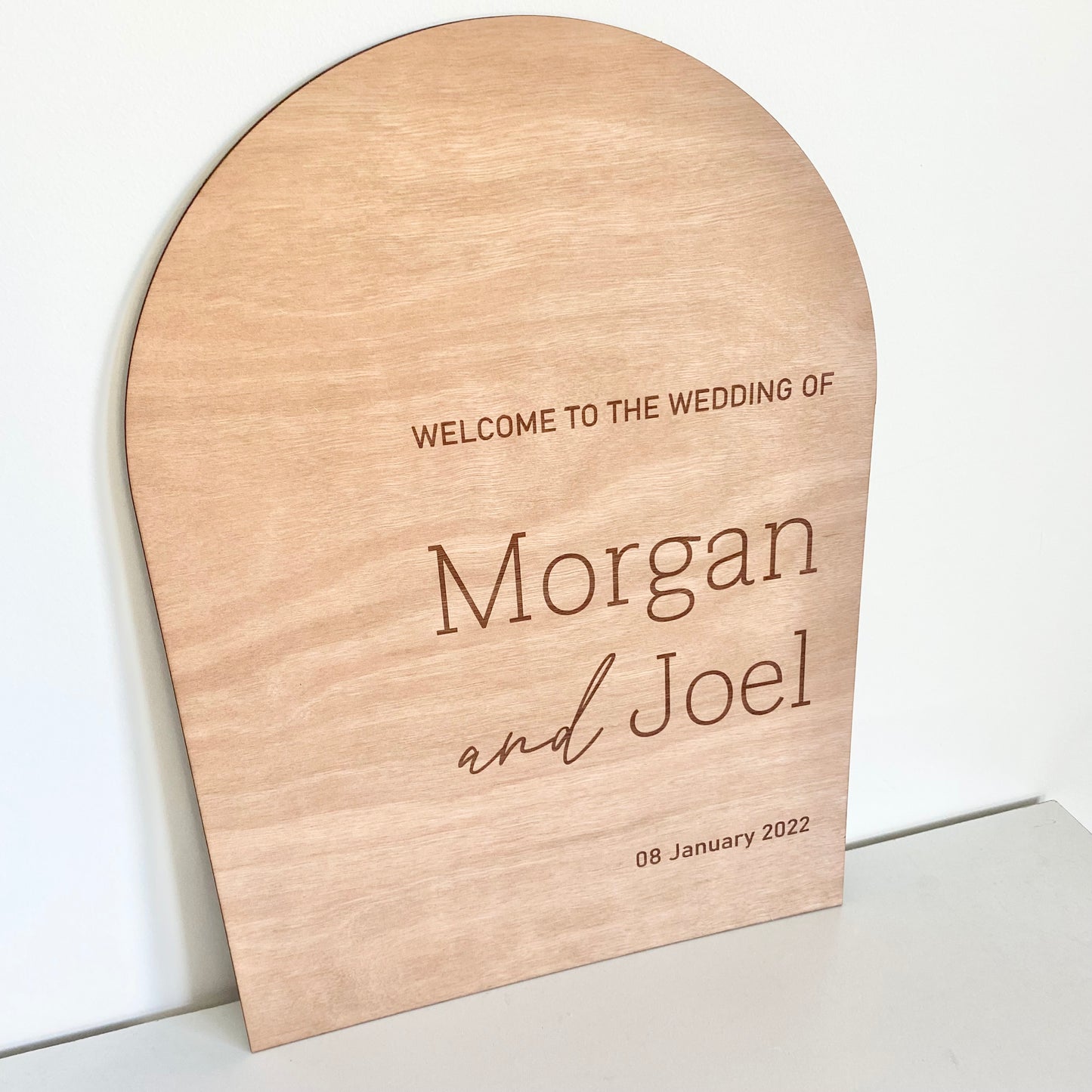 The Morgan wedding sign