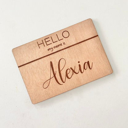 Hello my name is name tag